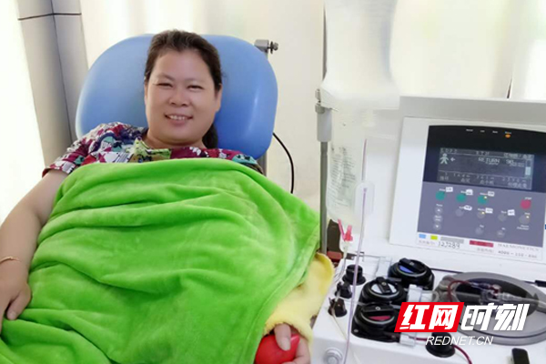 无偿献血者钟淑兰.